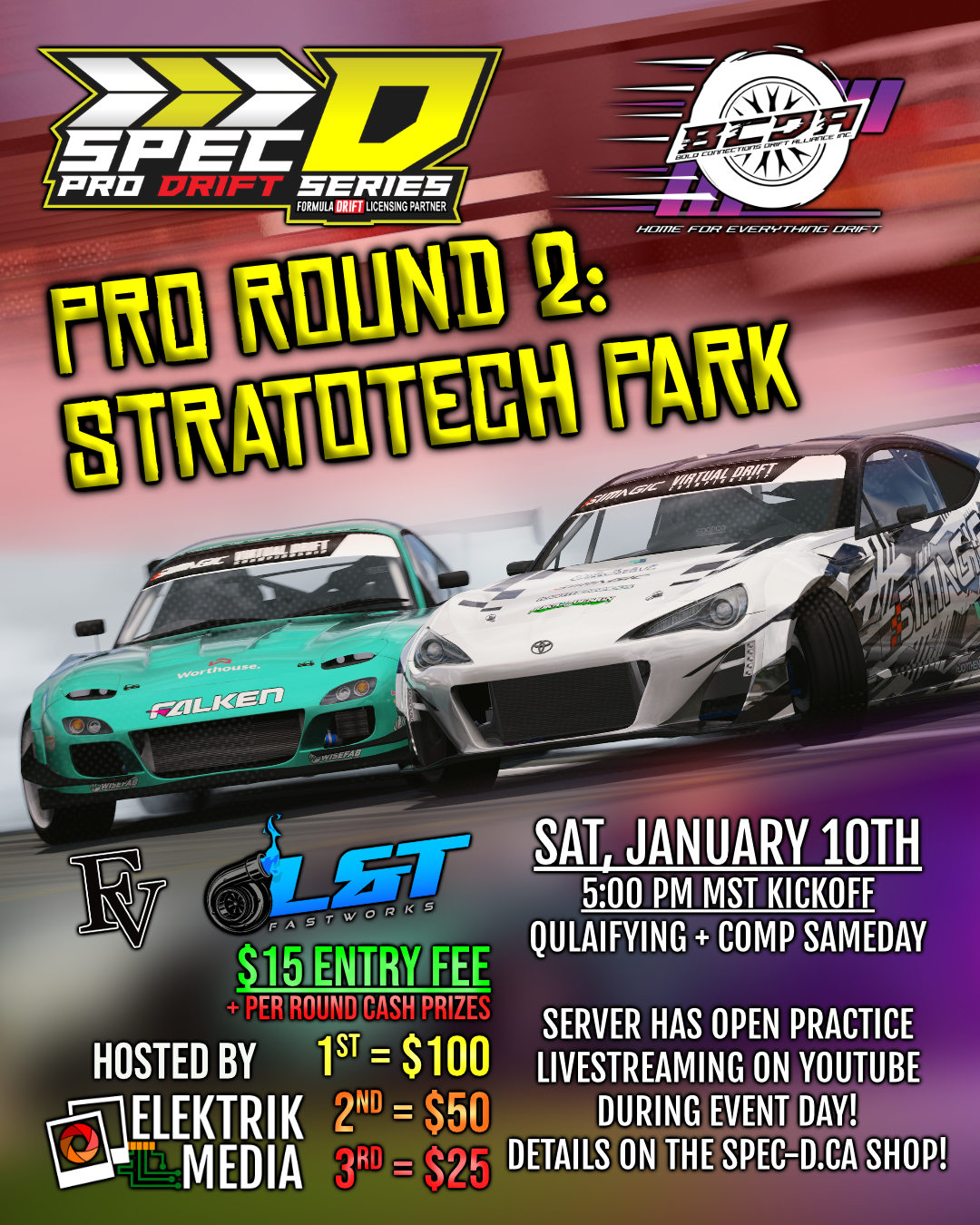 BCDA+SpecD Virtual Drift Series