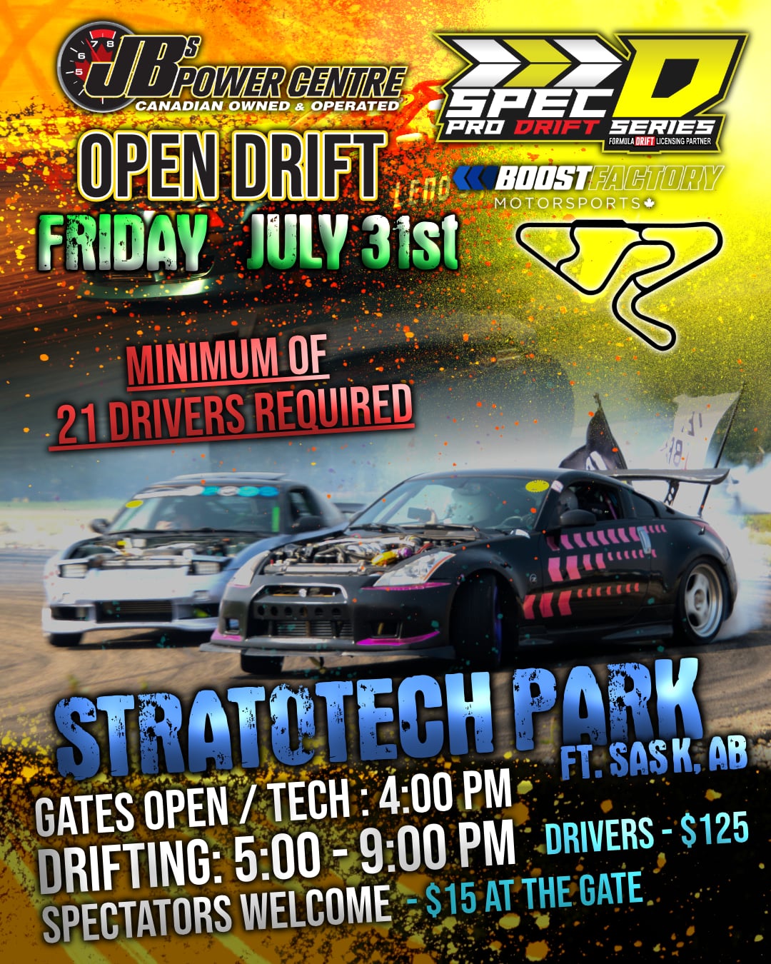 Spec-D Stratotech raceway park.